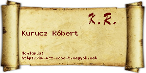 Kurucz Róbert névjegykártya